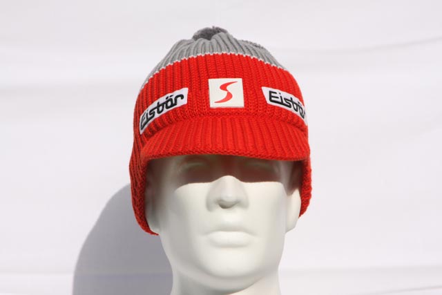 Gerald Cap - cool hat with a lid - Red/Grey