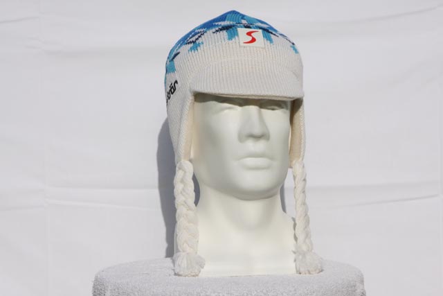 Lucy - cool new style with tassels to hold it cute to your head! - Blue