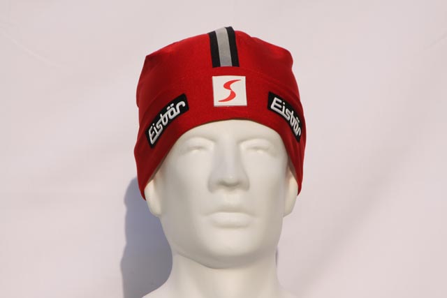 Tobias - winter cyclists, X-country skiers - this hat rules - red