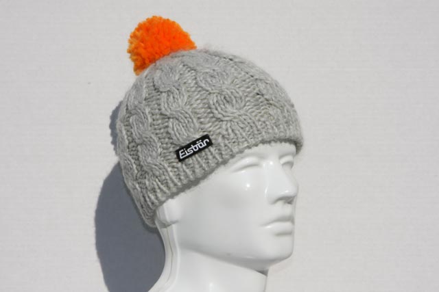 Antigone Grey with Orange Pom Pom