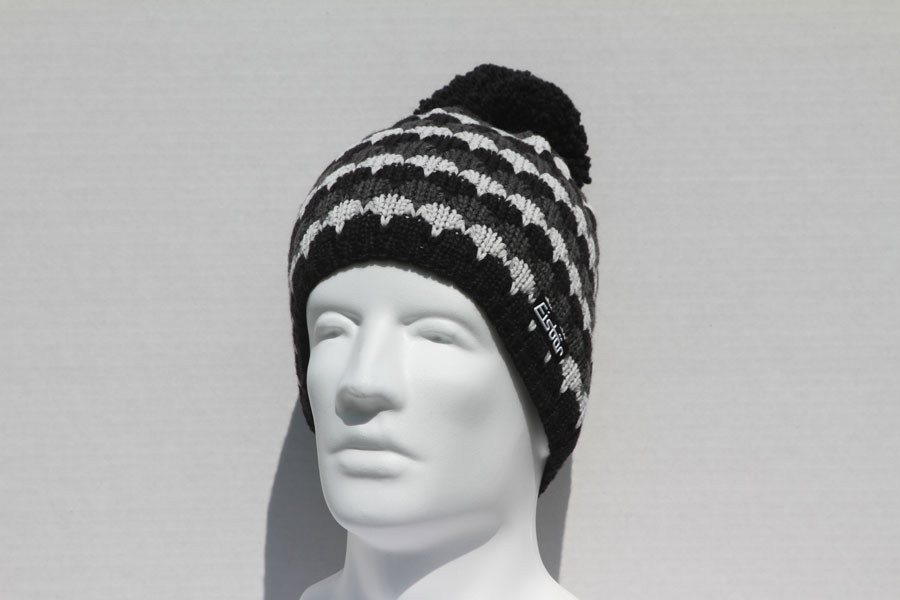 Apis Black/White Pompom Hat