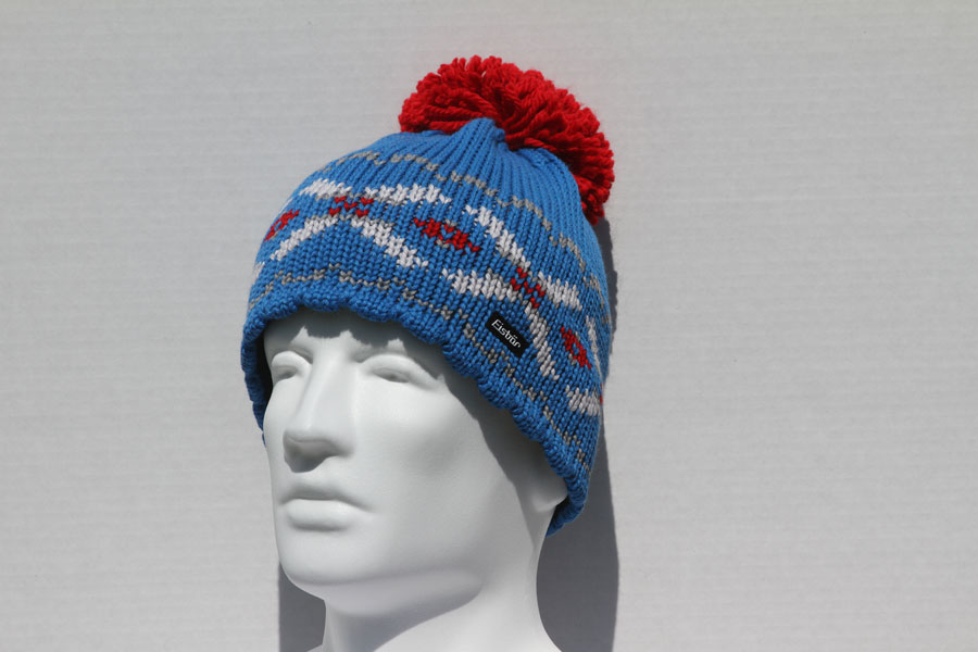 Malin Blue Pompom Hat
