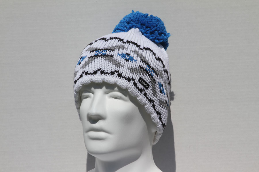 Malin White Pompom Hat
