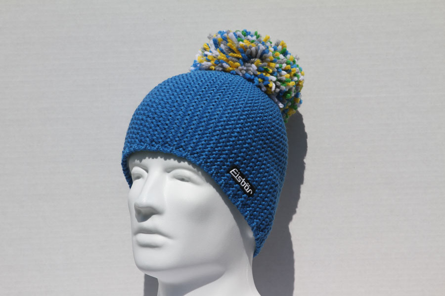 Mara Blue Pompom Hat