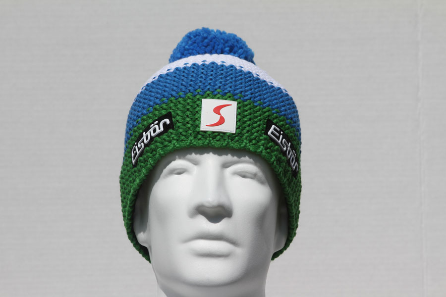Star Pompon Green, Blue & White