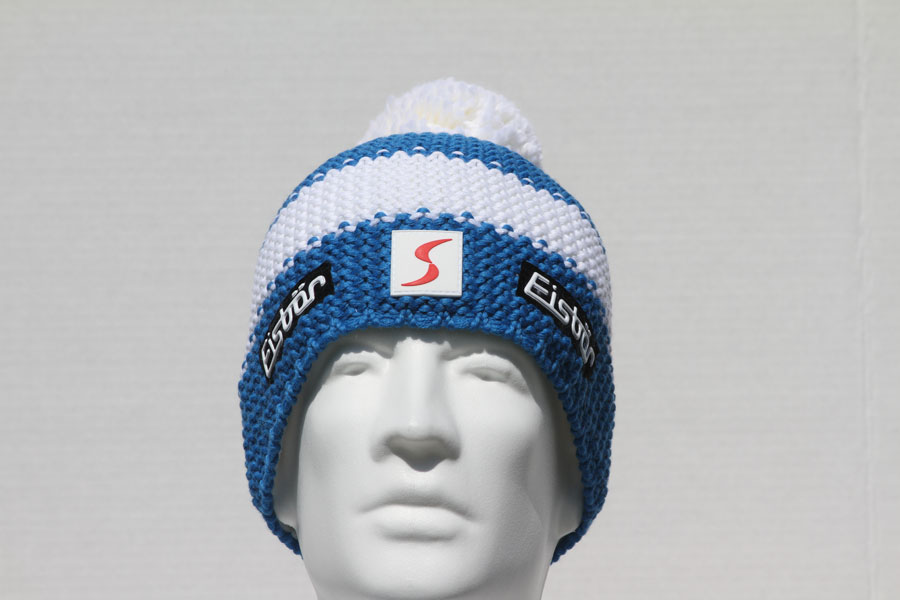 Star Pompon Blue & White