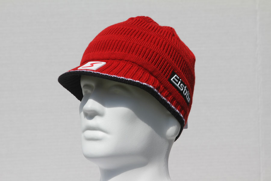 Streif - like the Cap - a cool lid with cool stripes - Red Hat with Black Trim