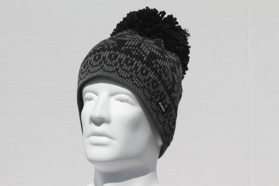 Susi Black Pompom Hat