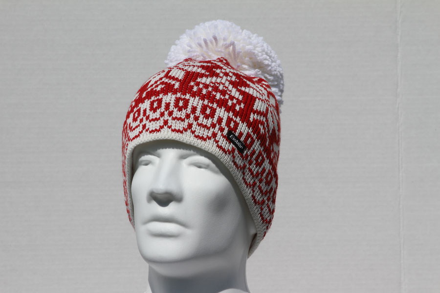 Susi Red Pompom Hat