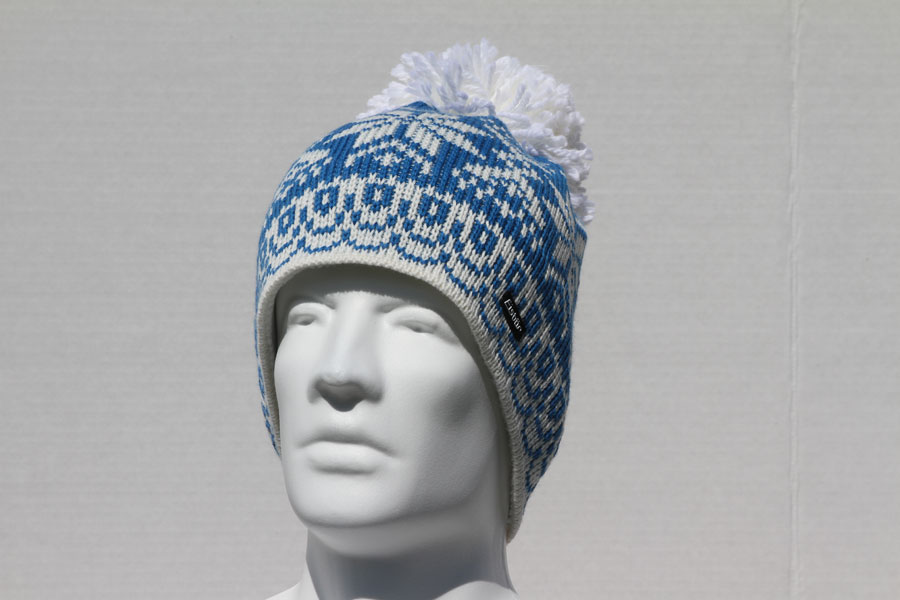 Susi Blue Pompom Hat