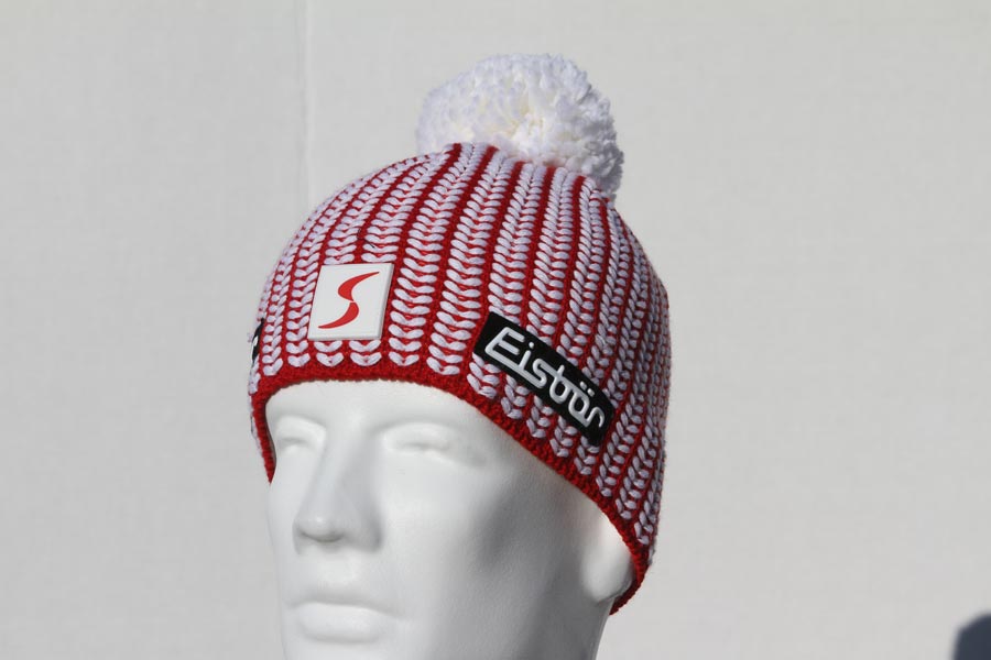 Prime Red Pompom Hat