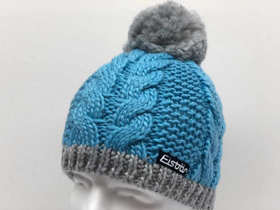 Eisbär Kiana Pompon, Cappello Invernale Unisex Con Treccia E Pompon, Interno In Pile, Misto Merino
