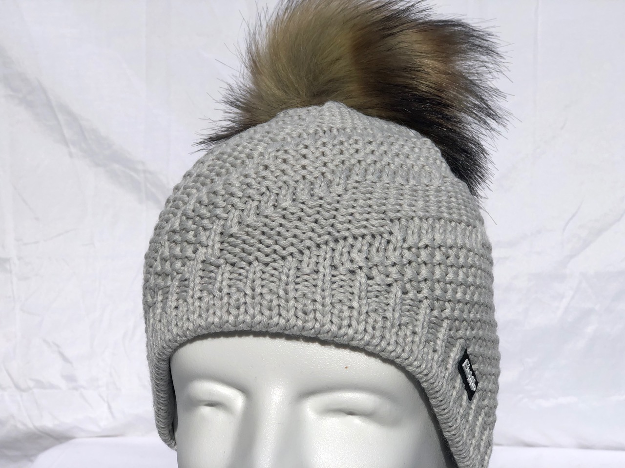 EISBAR RANA LUX CRYSTAL Faux Fur Pompon Merino Wool Winter Ski Hat NEW 